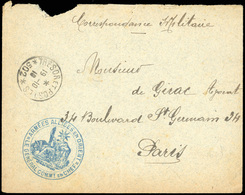 O Correspondance Militaire Du Commandant En Chef, Frappée Du Grand Cachet Bleu ''ARMEES ALLIEES EN ORIENT'' Et Du Cachet - 1849-1876: Klassieke Periode