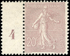 ** N°131 - 20c. Brun-pâle. Millésime 4. TB. - Other & Unclassified