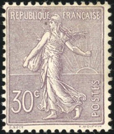 ** N°133 - 30c. Lilas. Type Semeuse. TB. - Autres & Non Classés