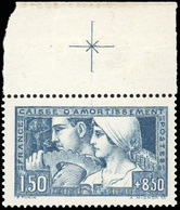 ** N°252 - 1Fr.50 + 8Fr.50 Bleu. HdeF Avec Croix De Repère. SUP. - Autres & Non Classés