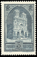 ** N°259 - 3Fr. Ardoise. Cathédrale De Reims. Type I. SUP. - Sonstige & Ohne Zuordnung