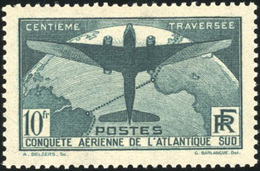 ** N°321 - Traversée De L'Atlantique. 10F. Vert Foncé. SUP. - Other & Unclassified