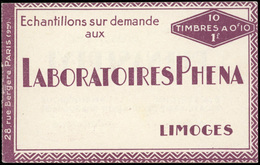 ** N°188C2 - 10c. Vert. PHENA. Carnet De 10 Timbres. SUP. - Autres & Non Classés