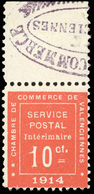 ** N°1 - 10c. Vermillon. BdeF. TB. - Guerre (timbres De)