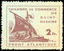 (*) N°89 - 50c. Vert S/vert-pâle + 2F. Brun-lilas S/vert Pâle. TB. - Guerre (timbres De)