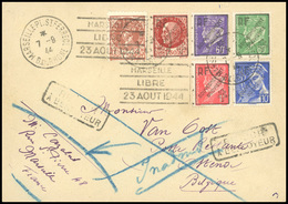 O N°1 - 1F.50 Brun-clair DE GAULLE émission De Nice + Divers Timbres GOUVERNEMENT PROVISOIRE N°42M + 46 + 48 + 49 + 51,  - Liberation