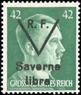 * N°2/4 + 6 + 13 - SAVERNE. + 15/19. 10 Valeurs. Type II. Dont 42Pf. Vert. TB. - Liberación