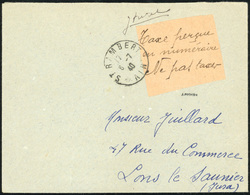 O TAXE - AFFRANCHISSEMENT EXCEPTIONNEL. 1940. La France Envahie. Lettre Affranchie à L'aide D'un Papillon Portant La Men - Otros & Sin Clasificación