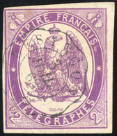 O N°1/4 - 25c. Rouge Carminé + 50c. Vert + 1F. Orange + 2F. Violet. 4 Valeurs. Obl. TB. - Télégraphes Et Téléphones