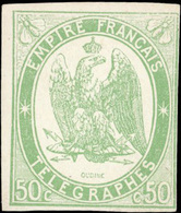 * N°2 - 50c. Vert. B. - Telegramas Y Teléfonos