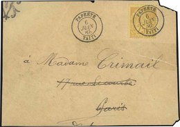 O N°53 - Timbre De Colonies Générales N°53 Obl. S/devant De Lettre Frappée Du CàD De PAPEETE - TAITI Du 6 Juin 1885 à De - Altri & Non Classificati