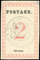 (*) N°16 - 2d. Rose. Cachet ''BRITISH VICE-CONSULATE ANTANANARIVO'' En Noir. Point Après ''POSTAGE'' Et ''PENCE'' (SG#16 - Other & Unclassified