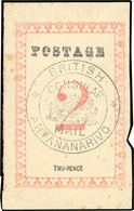 (*) N°39 - 2d. Rose. Cachet ''BRITISH CONSULAR MAIL ANTANANARIVO'' En Noir. Sans Point Après ''POSTAGE'' Et ''PENCE'' (S - Autres & Non Classés