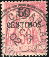 O N°6A - 50c. Rose. Type I. Obl. CASABLANCA. TB. - Other & Unclassified