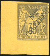 * N°18 - 35c. Surcharge Type II. Coin De Feuille. TB. - Other & Unclassified