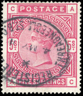 O N°87x2 - 5s. Rose Pâle + 5s. Rose Vif. Obl. TB. - Other & Unclassified