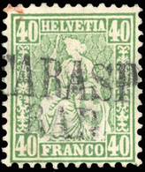 O Petit Ensemble De Timbres Poste Helvetia Assise Oblitéré Avec Différents Cachets. Très Bon Petit Lot. - Other & Unclassified