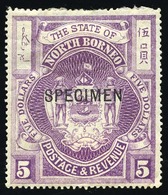 * N°28 - 5$. Violet. Surch. Spécimen. (SG#85). B. - North Borneo (...-1963)