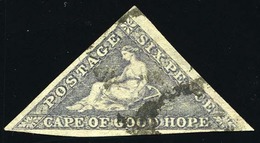 O N°5a - 6p. Violet-gris. Grandes Marges. B. - Kap Der Guten Hoffnung (1853-1904)
