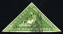 O N°6a - 1s. Vert-jaune. TB. - Kaap De Goede Hoop (1853-1904)