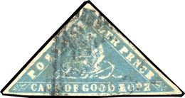 O N°13 - 4p. Bleu. Obl. Légère. TB. - Cape Of Good Hope (1853-1904)