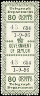 * N°53/58 +53a - Série De 7 Valeurs. (SG#131/138 - C.890£). SUP. - Ceylon (...-1947)