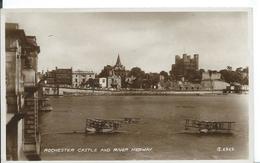 ROCHESTER   ( ROYAUME UNI )  ANGLETERRE ..ROCHESTER CASTLE AND RIVER MEDWAY - Rochester