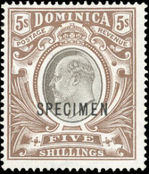 * N°25/34 - Série Complète. 10 Valeurs. Surcharge ''SPECIMEN''. Avec Et Sans Gomme. SG#27/36 - Cote 180£. TB. - Dominica (...-1978)