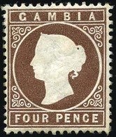 * N°9 - 4p. Brun. TB. - Gambia (...-1964)