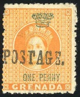 (*) N°11 - 1p. Orange Et Vert. TB. - Grenada (...-1974)