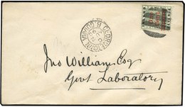 O N°19 - One Cent S/3d. Vert Obl. S/lettre Frappée Du CàD De GEORGETOWN B. GUIANA - AU 2 90. SUP. - Guayana Británica (...-1966)