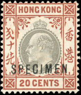 * N°62/69 - Série De 1903 Et 1907. 8 Valeurs. Surcharge ''SPECIMEN''. Avec Et Sans Gomme. SG#62s/69s. TB. - Sonstige & Ohne Zuordnung