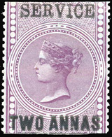 * N°13 - 2a. Violet. Surcharge Noire. (SG#O15- C.700£). Rare Dans Cette Condition. SUP. - Andere & Zonder Classificatie