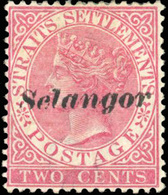 * N°6d - 2c. Rose. (SG#32 Type 25 - C.3000£). SUP. - Selangor