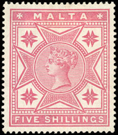 * N°11 - 5s. Rose. SUP. - Malta (...-1964)