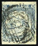 O N°3a - 2p. Bleu. Gravure Usée (SG#17). Obl. B. - Andere & Zonder Classificatie