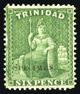 * N°24 - 6p. Vert-jaune. Surcharge SPECIMEN. SG#72. TB. - Trinité & Tobago (...-1961)
