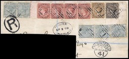 O N°21x 5 + 26 X 4 - + 27 + 28. Obl. S/grand Fragment De Lettre. TB. - Turks & Caicos (I. Turques Et Caïques)