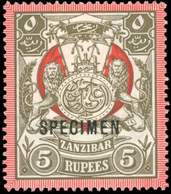 * N°53/69 + 75/89 - 2 Séries Complètes. 32 Valeurs. Surcharge ''SPECIMEN''. SG#178/187+188/204 - Cote 400£. Avec Et Sans - Zanzibar (...-1963)