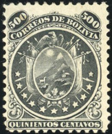 * N°18 - 500c. Noir. Onze étoile. SUP. - Bolivië