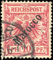 O N°23 - 5c. Vert + 10c. Rouge. Variété Non Coté. TB. - Deutsche Post In Marokko