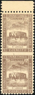 (*) N°56 - Paire Verticale. Non Dentelé Entre Les 2 Timbres. Petit BdeF. SUP. - Andere & Zonder Classificatie