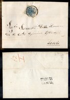 ANTICHI STATI ITALIANI - LOMBARDO VENETO - 45 Cent (17 - Carta A Coste) - Lettera Da Mantova A Tarvisio Del 7.5.54 - Autres & Non Classés