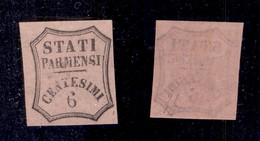ANTICHI STATI ITALIANI - PARMA - Segnatasse - 1857 - Non Emesso - 6 Cent (1A) - Gomma Integra - Diena - Other & Unclassified