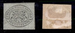 ANTICHI STATI ITALIANI - STATO PONTIFICIO - 1867 - 3 Cent (15 - Grigio) - Margini Regolari (ritagliato Lungo I Filetti D - Autres & Non Classés