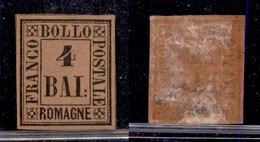 ANTICHI STATI ITALIANI - ROMAGNE - 1859 - 4 Bai (5) - Gomma Originale - Chiavarello (1.300) - Andere & Zonder Classificatie