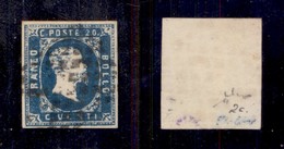 ANTICHI STATI ITALIANI - SARDEGNA - 1851 - 20 Cent (2) Usato - Chiavarello (550) - Other & Unclassified