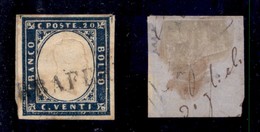 ANTICHI STATI ITALIANI - SARDEGNA - Te/rrafer/ma (P.ti 13) - 20 Cent (15C) Usato Su Frammento - Other & Unclassified