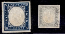 ANTICHI STATI ITALIANI - SARDEGNA - 1857 - Effigie Capovolta - 20 Cent (15Dc) - Gomma Originale - Diena (12.000) - Andere & Zonder Classificatie