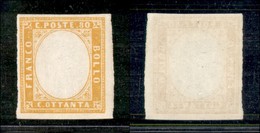 ANTICHI STATI ITALIANI - SARDEGNA - 1862 - Senza Effigie - 80 Cent (17Da) - Gomma Integra - Other & Unclassified